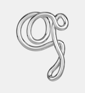 Collier en argent rhodié - Lettre Q - avec chaine - Charlotte Chesnais - Argent