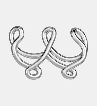 Collier en argent rhodié - Lettre W - avec chaine - Charlotte Chesnais - Argent