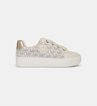 Baskets basses plateformes Jordana Audrey monogrammées - Michael Kors - Vanille