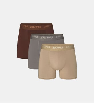 Lot de 3 boxers courts - Skims - Beige et gris
