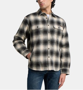 Surchemise à carreaux coton flanelle - Nudie Jeans - Black