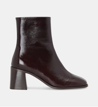 Bottines à talons Hulsa en cuir - Mellow Yellow - Café