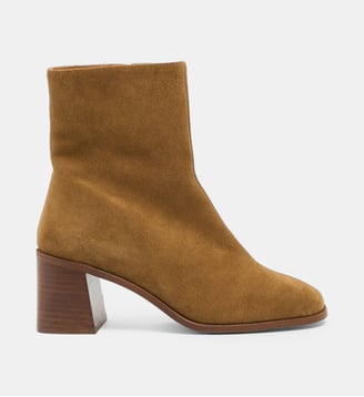 Bottines à talons Hulsa en cuir - Mellow Yellow - Camel
