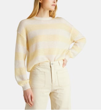 Pull Colette Ray - Galeries Lafayette - Écru et jaune