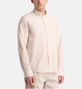 Chemise droite Pireck 2 coton - Galeries Lafayette - Bleu moyen