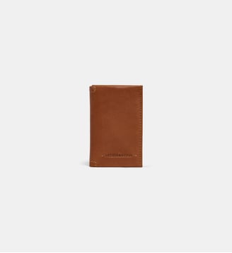 Porte-cartes à rabat Johany en cuir - Arthur & Aston - Cognac
