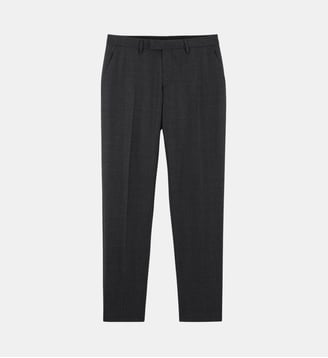 Pantalon de costume Gekko slim en laine Prince De Galles - Balibaris - Bleu marine