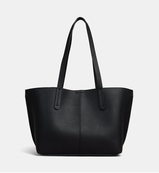 Sac cabas Mini Serena grainé - Galeries Lafayette - Noir