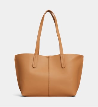 Sac cabas Mini Serena grainé - Galeries Lafayette - Camel