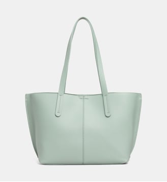 Sac cabas Mini Serena grainé - Galeries Lafayette - Vert menthe