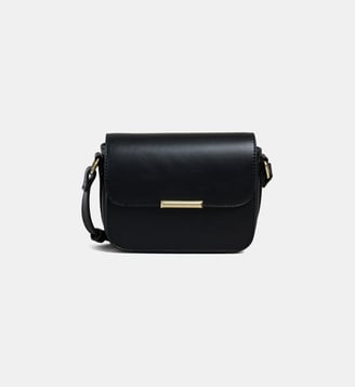 Sac à main Margaux lisse - Galeries Lafayette - Noir
