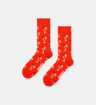 Chaussettes classiques Orange Spritz - Happy Socks - Orange foncé