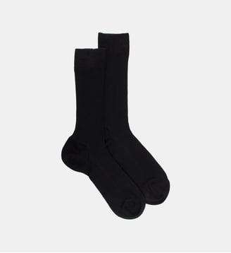 Chaussettes classiques maille serrée - Doré Doré - Noir