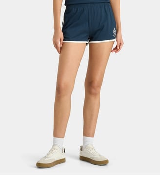 Short Lila Crown Tennis en coton - Sporty & Rich - Bleu marine