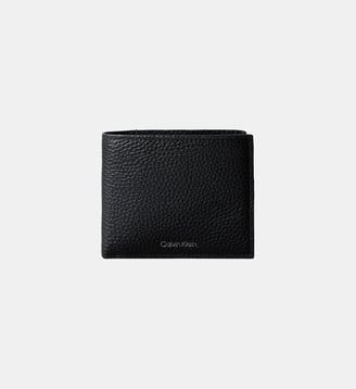 Portefeuille double volet cuir - Calvin Klein - Noir