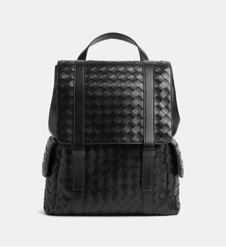 Sac à dos Back To School cuir Intrecciato - Bottega Veneta - Noir