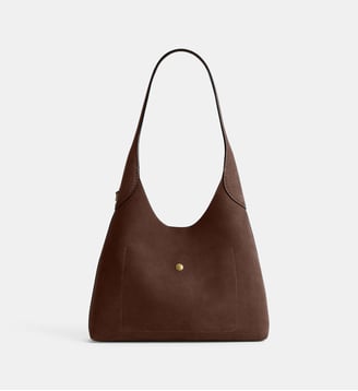 Sac à main Brooklyn 28 cuir suédé - Coach - Chocolat