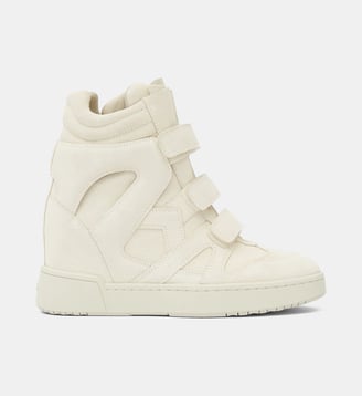 Baskets Montantes Im3 en cuir - Isabel Marant - Chalk