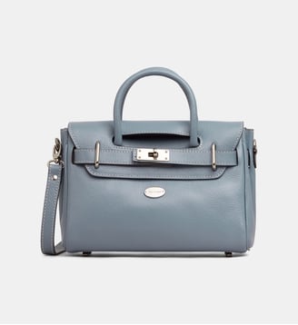 Sac à main Pyla Buni mini cuir - Mac Douglas - Bleu jean