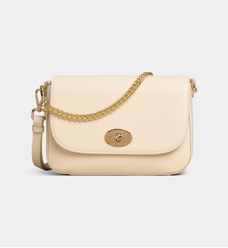 Sac à main Cancun Alba S cuir grainé - Mac Douglas - Écru