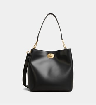 Sac à main Couronnes Rhodes cuir - Mac Douglas - Noir brillant