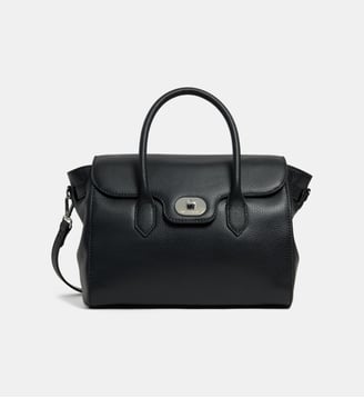 Sac à main Cahors Magda turnlock cuir - Mac Douglas - Noir