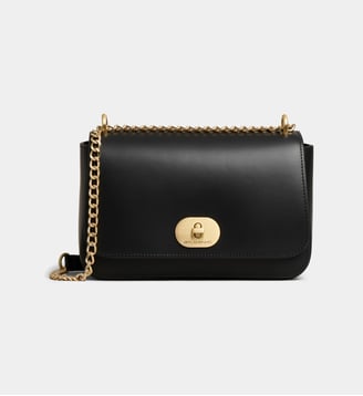 Sac à main Chatou Rhodes xs cuir - Mac Douglas - Noir et doré