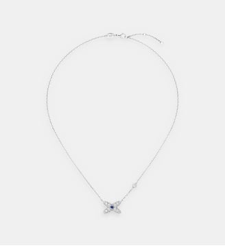 Pendentif en or blanc saphirs et diamants - Chaumet - Or blanc