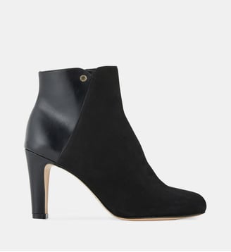Bottines à talons Brune en cuir - Cosmoparis - Noir
