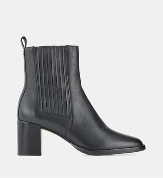 Bottines à talons Bella en cuir - Cosmoparis - Noir