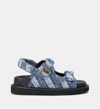 Sandales plates Orson denim - Kurt Geiger London - Bleu denim