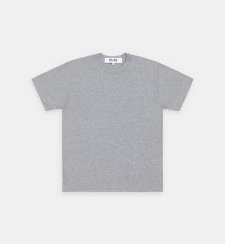 T-shirt droit coton cœur au dos - Comme des Garçons PLAY - Gris