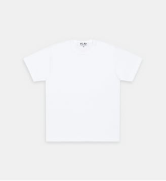 T-shirt droit coton cœur au dos - Comme des Garçons PLAY - Blanc