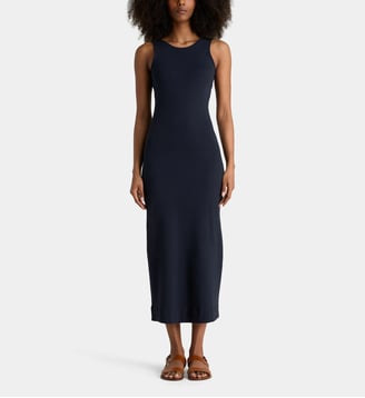 Robe longue débardeur Lor coton - Jodhpur - Bleu marine