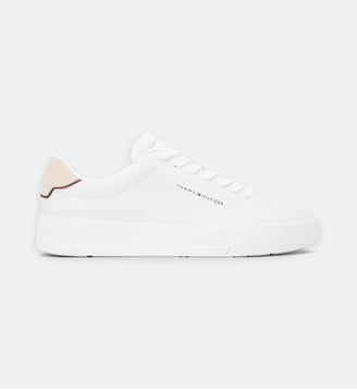 Baskets basses Court Essential - Tommy Hilfiger - Écru et beige