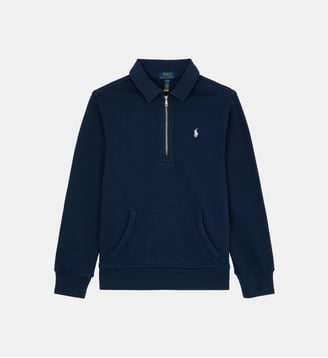 Sweat uni molletonné - Polo Ralph Lauren - Bleu marine