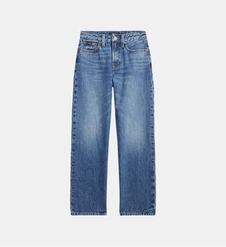 Jean droit The Lynw Wood Relaxed délavé - Polo Ralph Lauren - Bleu jean chiné