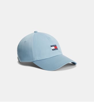 Casquette coton drapeau siglé - Tommy Hilfiger - Bleu ciel