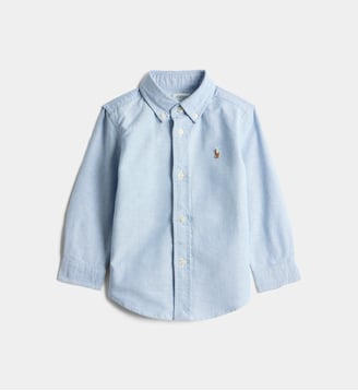 Chemise droite en coton Oxford mixte - Polo Ralph Lauren - Bleu ciel