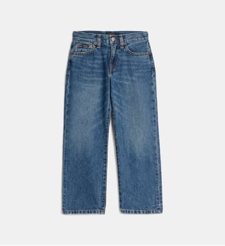 Jean Lynwood droit en coton effet délavé - Polo Ralph Lauren - Indigo bleu