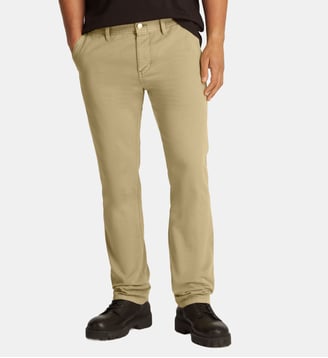 Pantalon chino droit en coton - Tommy Hilfiger - Beige