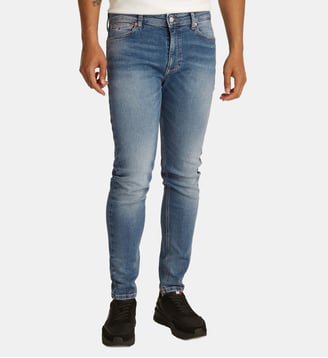 Jean Simon skinny stretch délavé - Tommy Hilfiger - Bleu moyen