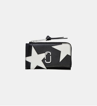 Porte-cartes The Top Zip Multi Wallet - Marc Jacobs - Noir et blanc