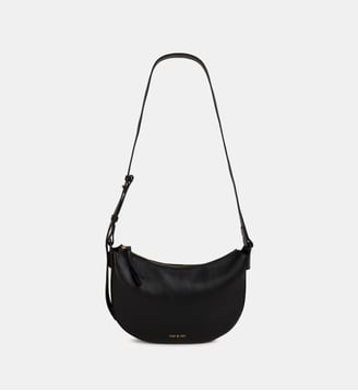 Sac à main Lune en cuir - Nat & Nin - Noir