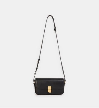 Sac à main Alice S en cuir - Nat & Nin - Noir
