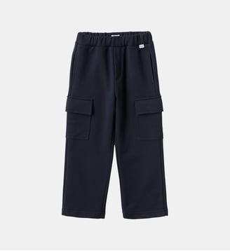 Pantalon cargo en coton - IL GUFO - Bleu marine