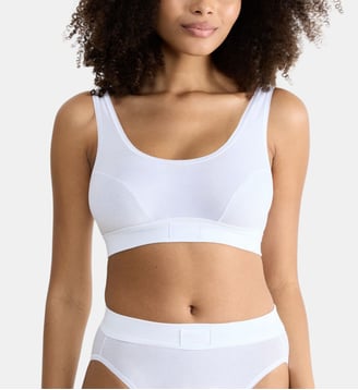 Brassière Double Comfort T en coton - Sloggi - Blanc