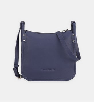 Sac à main signature en cuir - Arthur & Aston - Bleu marine