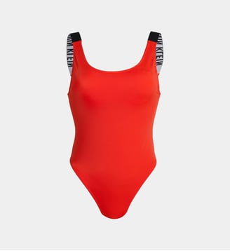 Maillot de bain 1 pièce signature - Calvin Klein - Orange