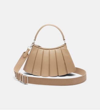 Sac à main Lenglen cuir Défilé - Lacoste - Marron clair
